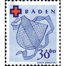German Red Cross  - Germany / Western occupation zones / Baden 1949 - 30 Pfennig