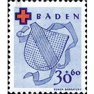 German Red Cross  - Germany / Western occupation zones / Baden 1949 - 30 Pfennig