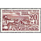 German Ski Championships 1948/49 in Isny, Allgäu  - Germany / Western occupation zones / Württemberg-Hohenzollern 1949 - 20 Pfennig