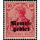 Germania, overprint Memel-Area - Germany / Old German States / Memel Territory 1920 - 10