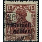 Germania, overprint Memel-Area - Germany / Old German States / Memel Territory 1920 - 15