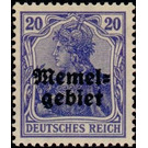 Germania, overprint Memel-Area - Germany / Old German States / Memel Territory 1920 - 20