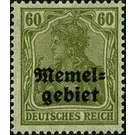 Germania, overprint Memel-Area - Germany / Old German States / Memel Territory 1920 - 60