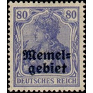 Germania, overprint Memel-Area - Germany / Old German States / Memel Territory 1920 - 80