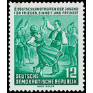 Germany meeting of the youth, Berlin  - Germany / German Democratic Republic 1954 - 12 Pfennig