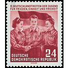 Germany meeting of the youth, Berlin  - Germany / German Democratic Republic 1954 - 24 Pfennig