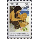 Girl sitting - Micronesia / Nauru 1990 - 30