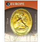 Gold Postal Seal with Lion Of Belgium - Belgium 2020 - 3