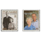 Golden Wedding Anniversary of Queen Elizabeth II and Prince - Micronesia / Nauru Set