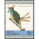 Great Crested Flycatcher (Myiarchus crinitus) - Polynesia / Tuvalu, Niutao 1985