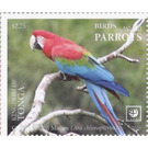 Green-Winged Macaw (Ara chloropterus) - Polynesia / Tonga 2020