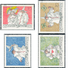 Greeting stamp - fun on the letter  - Liechtenstein 1998 Set