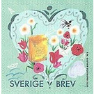 Greetings Stamps : Hearts and Flowers - Sweden 2020