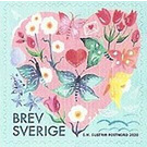 Greetings Stamps : Hearts and Flowers - Sweden 2020