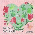 Greetings Stamps : Hearts and Flowers - Sweden 2020