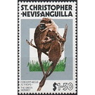 Grivet (Cercopithecus aethiops) - Caribbean / Saint Kitts and Nevis 1978 - 1.50