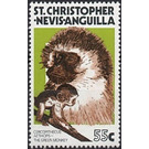 Grivet (Cercopithecus aethiops) - Caribbean / Saint Kitts and Nevis 1978 - 55