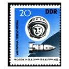 Group flight of the spaceships Vostok 5 and Vostok 6  - Germany / German Democratic Republic 1963 - 20 Pfennig