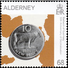 Guernsey 10 New Pence Coin of 1971 - Alderney 2021 - 68