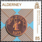 Guernsey 2 New Pence Coin of 1971 - Alderney 2021 - 85