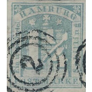 Hamburg arms - Germany / Old German States / Hamburg 1864