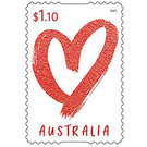 Heart in Red Paint - Australia 2021 - 1.10