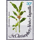 Heliconia bihai - Caribbean / Saint Kitts and Nevis 1979 - 30
