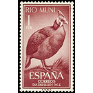 Helmeted Guineafowl (Numidia meleagris) - Central Africa / Equatorial Guinea  / Rio Muni 1964 - 1