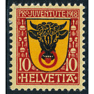 Heraldic coats of arms  - Switzerland 1918 - 10 Rappen