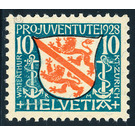 Heraldic coats of arms  - Switzerland 1928 - 10 Rappen