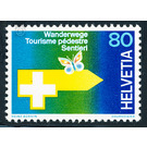 hiking trails  - Switzerland 1977 - 80 Rappen