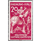 Hilfswerk Ludwigshafen  - Germany / Western occupation zones / Rheinland-Pfalz 1948 - 20 Pfennig