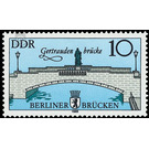 Historic bridges in Berlin, capital of the GDR  - Germany / German Democratic Republic 1985 - 10 Pfennig