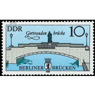 Historic bridges in Berlin, capital of the GDR  - Germany / German Democratic Republic 1985 - 10 Pfennig