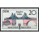 Historic bridges in Berlin, capital of the GDR  - Germany / German Democratic Republic 1985 - 20 Pfennig