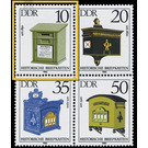 Historic mailboxes  - Germany / German Democratic Republic 1985 - 10 Pfennig