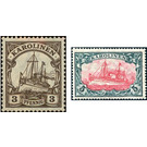 Hohenzollern Yacht (with Watermark) - Micronesia / Caroline Islands 1919 Set