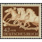 Horse race "The brown band of Germany", Munich Riem  - Germany / Deutsches Reich 1942 - 42 Reichspfennig