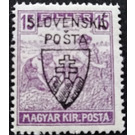 Hungarian Stamps Overprinted "SLOVENSKÁ POSTA" - Czechoslovakia 1918 - 15