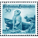 hunt  - Liechtenstein 1947 - 30 Rappen