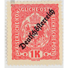 Imprint 'German Austria'  - Austria / Republic of German Austria / German-Austria 1918 - 1 Piaster