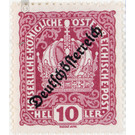 Imprint 'German Austria'  - Austria / Republic of German Austria / German-Austria 1918 - 10 Heller