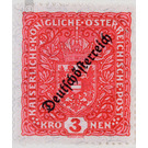 Imprint 'German Austria'  - Austria / Republic of German Austria / German-Austria 1918 - 3 Krone