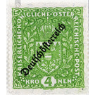 Imprint 'German Austria'  - Austria / Republic of German Austria / German-Austria 1918 - 3 Krone