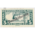 Imprint 'German Austria'  - Austria / Republic of German Austria / German-Austria 1918 - 5 Heller