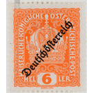 Imprint 'German Austria'  - Austria / Republic of German Austria / German-Austria 1918 - 6 Heller