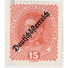Imprint 'German Austria'  - Austria / Republic of German Austria / German-Austria 1919 - 15 Heller
