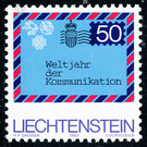 Intern. Year of communication  - Liechtenstein 1983 - 50 Rappen