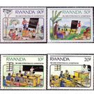 International Literacy Year - East Africa / Rwanda 1991 Set