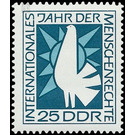International Year of Human Rights  - Germany / German Democratic Republic 1968 - 25 Pfennig
